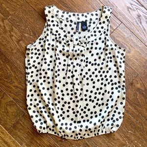 New Directions Polka Dot Women’s Blouse Medium